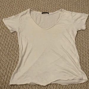 Brandy Melville white v neck shirt